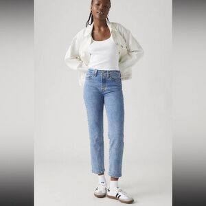 Levi Wedgie Ankle Straight Jeans